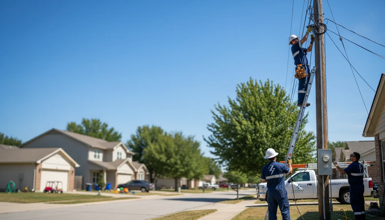 Residential electrician providing installation services in Yates City, IL